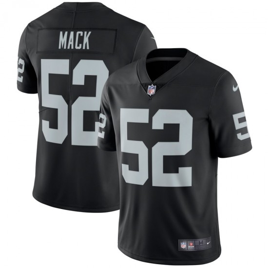 NFL Oakland Raiders Khalil Mack 52 Nike Black Jersey