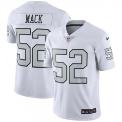 NFL Oakland Raiders Khalil Mack 52 Nike Silver Jersey