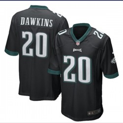 NFL Philadelphia Eagles Brian Dawkins 20 Nike Black Jersey