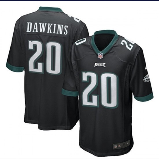 NFL Philadelphia Eagles Brian Dawkins 20 Nike Black Jersey