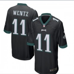 NFL Philadelphia Eagles Carson Wentz 11 Nike Black Jersey