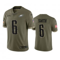 NFL Philadelphia Eagles DeVonta Smith 6 Nike 2022 Salute to Service Jersey