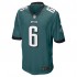 NFL Philadelphia Eagles DeVonta Smith 6 Nike Green 2021 Draft Jersey