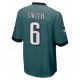NFL Philadelphia Eagles DeVonta Smith 6 Nike Green 2021 Draft Jersey