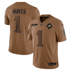 NFL Philadelphia Eagles Jalen Hurts 1 Nike 2023 Salute To Service Jersey