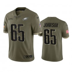 NFL Philadelphia Eagles Lane Johnson 65 Nike 2022 Salute to Service Jersey