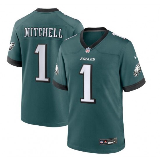 NFL Philadelphia Eagles Quinyon Mitchell Nike Midnight Green 2024 Draft Jersey