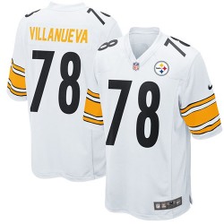 NFL Pittsburgh Steelers Alejandro Villanueva 78 Nike White Jersey