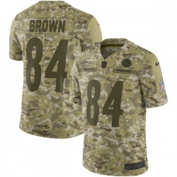 NFL Pittsburgh Steelers BROWN 84 Nike Salute to Service Jersey