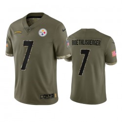 NFL Pittsburgh Steelers Ben Roethlisberger 7 Nike 2022 Salute to Service Jersey