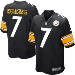 NFL Pittsburgh Steelers Ben Roethlisberger 7 Nike Black Jersey