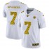 NFL Pittsburgh Steelers Ben Roethlisberger 7 Nike Flocked Leopard Print White Jersey