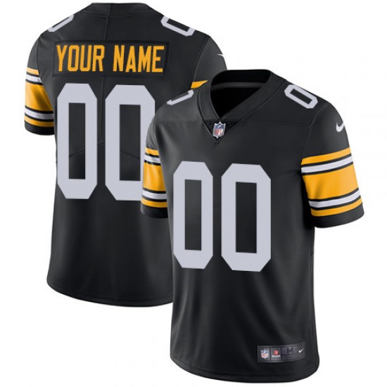 NFL Pittsburgh Steelers Custom Black Jersey