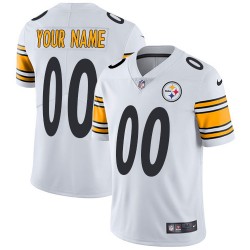 NFL Pittsburgh Steelers Custom White Jersey