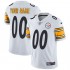 NFL Pittsburgh Steelers Custom White Jersey