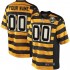 NFL Pittsburgh Steelers Custom Yellow Black Jersey
