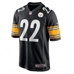 NFL Pittsburgh Steelers Najee Harris 22 Nike Black 2021 Draft Jersey