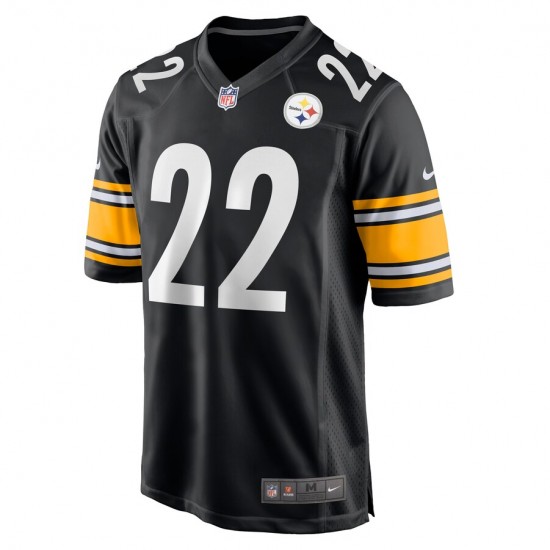NFL Pittsburgh Steelers Najee Harris 22 Nike Black 2021 Draft Jersey