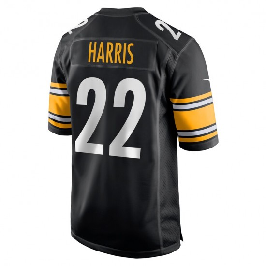 NFL Pittsburgh Steelers Najee Harris 22 Nike Black 2021 Draft Jersey