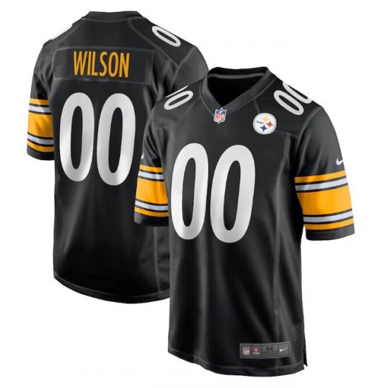 NFL Pittsburgh Steelers Roman Wilson Nike Black 2024 Draft Game Player Jersey