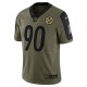 NFL Pittsburgh Steelers T.J. Watt 90 Nike 2021 Salute to Service Jersey