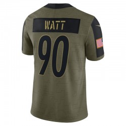 NFL Pittsburgh Steelers T.J. Watt 90 Nike 2021 Salute to Service Jersey