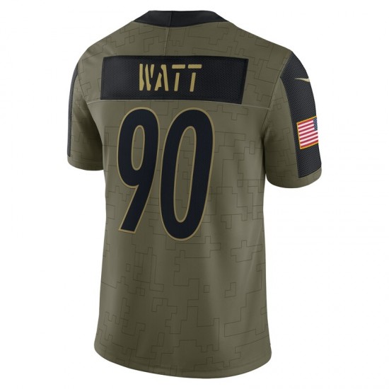 NFL Pittsburgh Steelers T.J. Watt 90 Nike 2021 Salute to Service Jersey