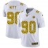 NFL Pittsburgh Steelers T.J. Watt 90 Nike Flocked Leopard Print White Jersey