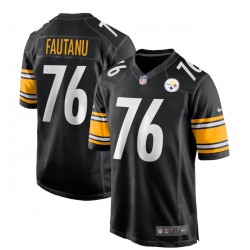 NFL Pittsburgh Steelers Troy Fautanu Nike Black 2024 Draft Jersey
