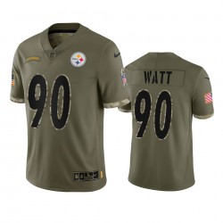 NFL Pittsburgh Steelers Watt 90 Nike 2022 Salute to Service Jersey
