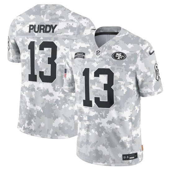 NFL San Francisco 49ers Brock Purdy Nike 2024 Salute to Service Jersey
