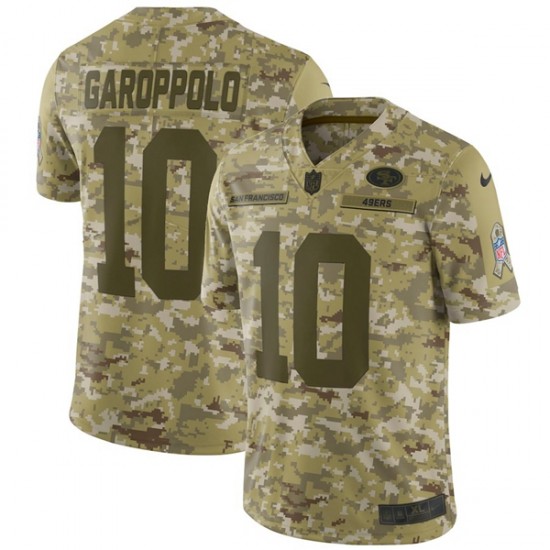 NFL San Francisco 49ers GAROPPOLO 10 Nike Salute to Service Jersey
