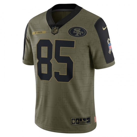 NFL San Francisco 49ers George Kittle 85 Nike 2021 Salute to Service Jersey