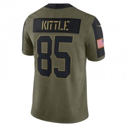 NFL San Francisco 49ers George Kittle 85 Nike 2021 Salute to Service Jersey
