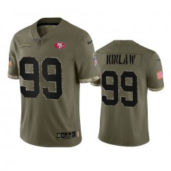 NFL San Francisco 49ers Javon Kinlaw 99 Nike 2022 Salute to Service Jersey