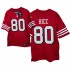 NFL San Francisco 49ers Jerry Rice 80 Nike Red 2021 Throwback Jersey
