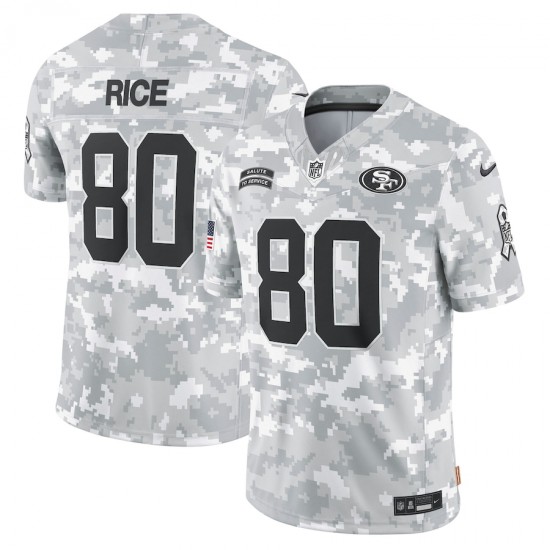 NFL San Francisco 49ers Jerry Rice Nike 2024 Salute to Service Jersey