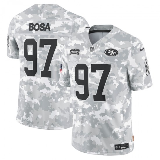 NFL San Francisco 49ers Nick Bosa Nike 2024 Salute to Service Jersey