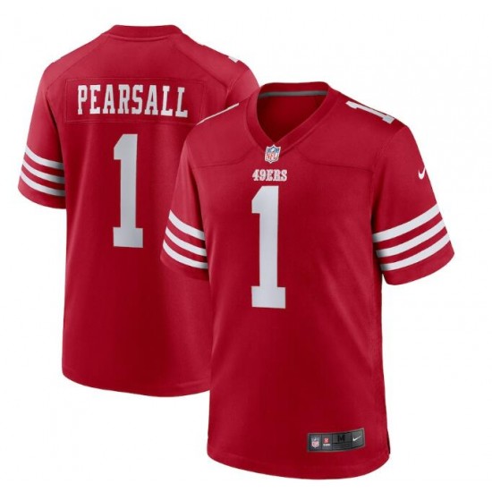 NFL San Francisco 49ers Ricky Pearsall Nike Scarlet 2024 Draft Jersey