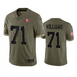 NFL San Francisco 49ers Trent Williams 71 Nike 2022 Salute to Service Jersey