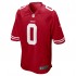 NFL San Francisco 49ers Trey Sermon Nike Red 2021 Draft Jersey