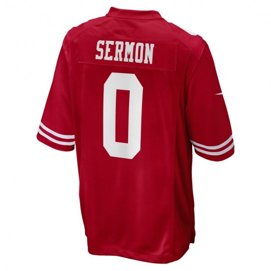 NFL San Francisco 49ers Trey Sermon Nike Red 2021 Draft Jersey