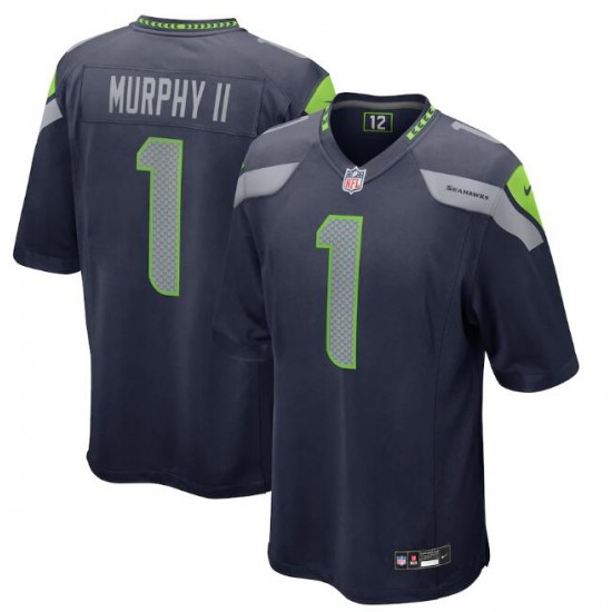 NFL Seattle Seahawks Byron Murphy II Nike College Navy 2024 Draft Jersey