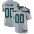 NFL Seattle Seahawks Custom Grey Jersey