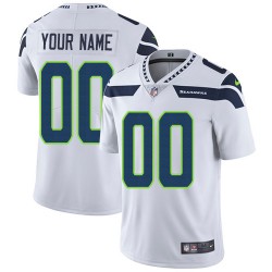 NFL Seattle Seahawks Custom White Jersey