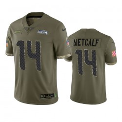 NFL Seattle Seahawks D K Metcalf 14 Nike 2022 Salute to Service Jersey