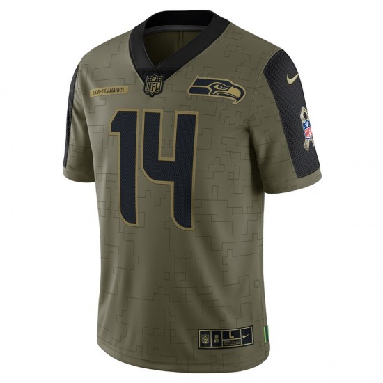 NFL Seattle Seahawks DK Metcalf 14 Nike 2021 Salute to Service Jersey