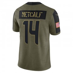 NFL Seattle Seahawks DK Metcalf 14 Nike 2021 Salute to Service Jersey