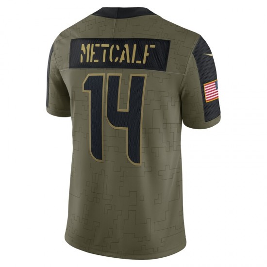 NFL Seattle Seahawks DK Metcalf 14 Nike 2021 Salute to Service Jersey