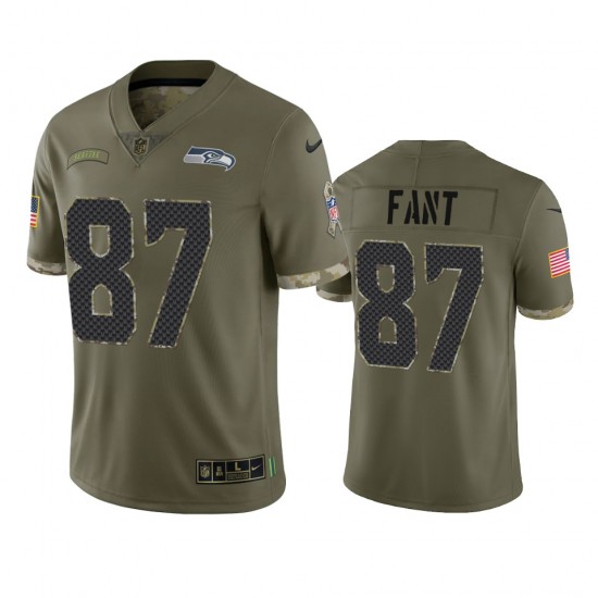 NFL Seattle Seahawks Noah Fant 87 Nike 2022 Salute to Service Jersey
